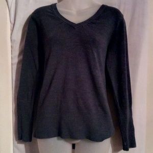 Takeout Dark Gray v-neck sweatshirt